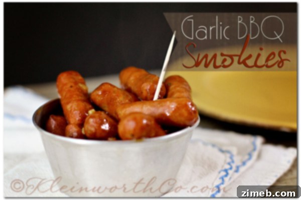 Garlic BBQ Smokies - quick and tasty appetizer or side dish