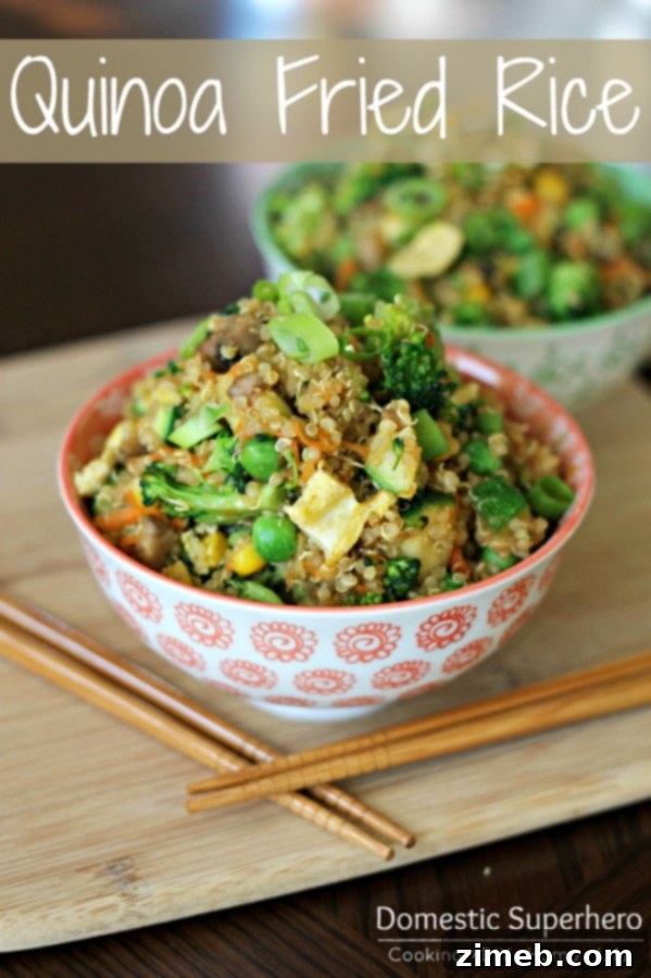 Quinoa Fried Rice - a healthy and simple dinner option