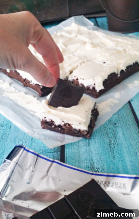 Dark Chocolate Blueberry Dream Brownies 10 Dark Chocolate Blueberry Brownies