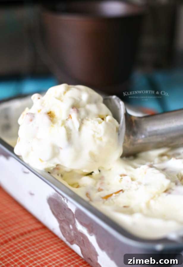 Salty Caramel Pretzel Crunch Ice Cream 6 how to make Salted Caramel Pretzel Ice Cream