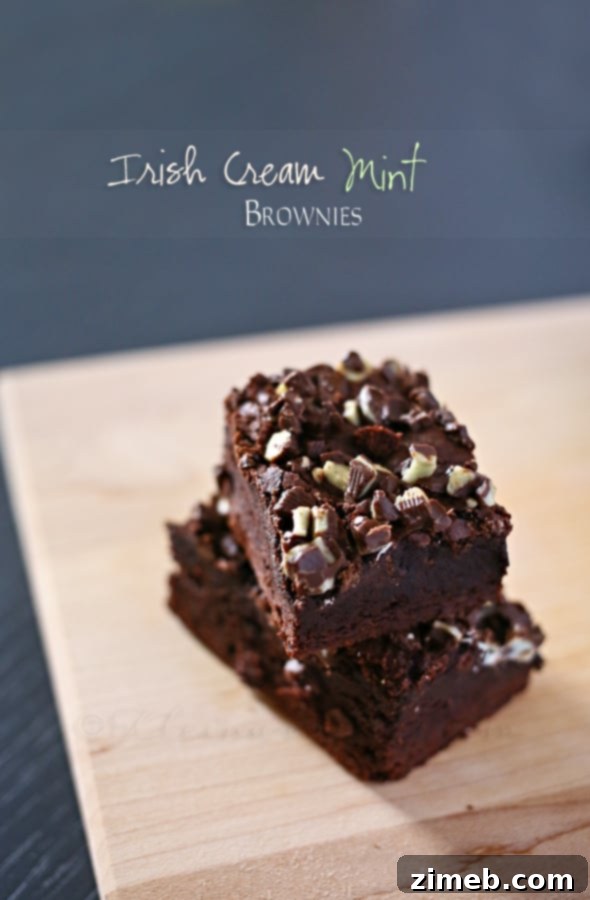 Kitchen Sink Cookie Bars 7 Image of Irish Cream Mint Brownies