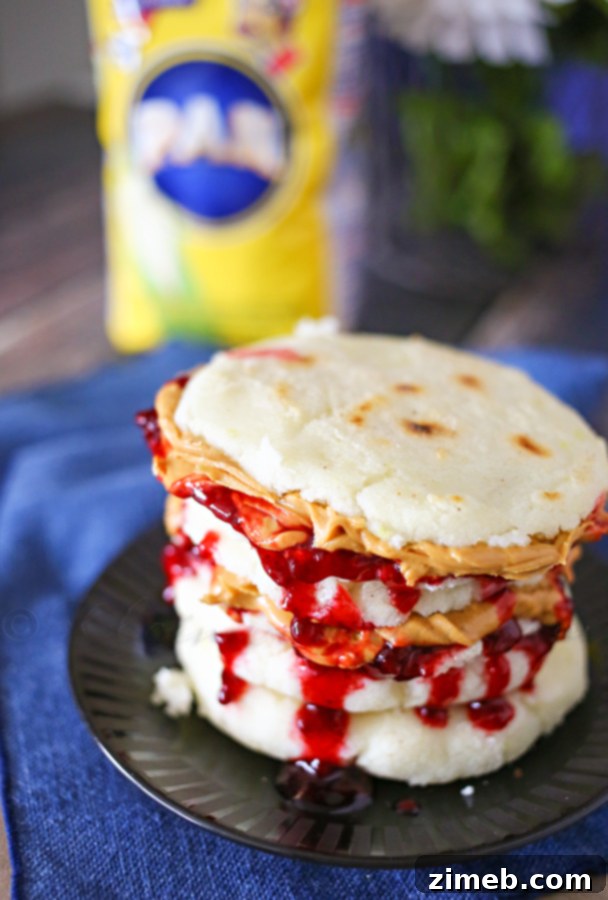 Peanut Butter and Jelly Arepas 4 Peanut Butter & Jelly Arepas - A Sweet and Savory Delight
