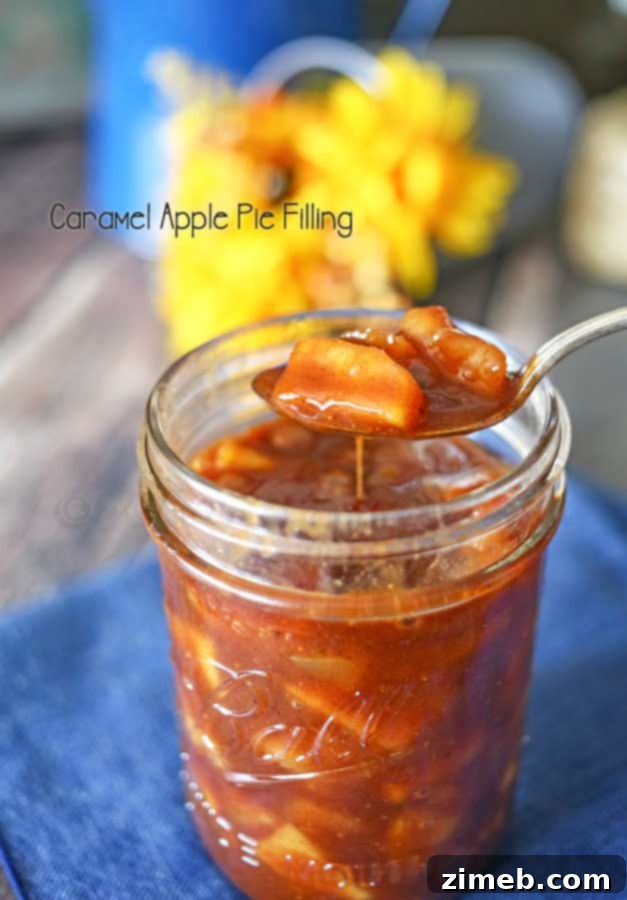 Homemade Caramel Apple Pie Filling 4 Caramel Apple Pie Filling