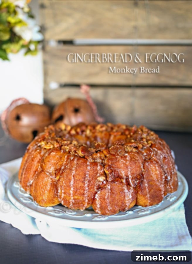 Gingerbread & Eggnog Monkey Bread