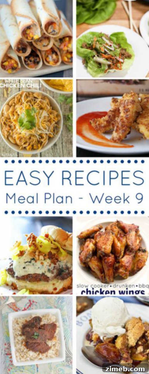 Effortless Evenings Week Nine 11 Easy Dinner Recipes Meal Plan- Week 9