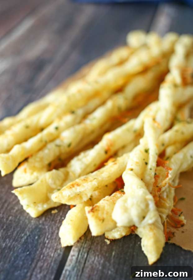 A basket full of freshly baked Garlic Butter Bread Sticks