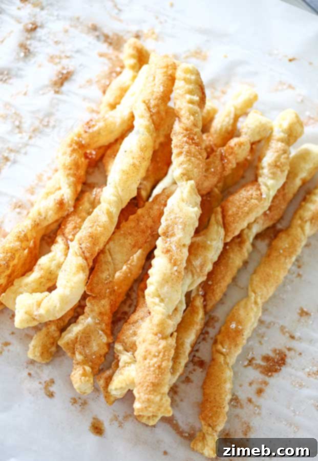 A plate of Churro Twists ready for dipping