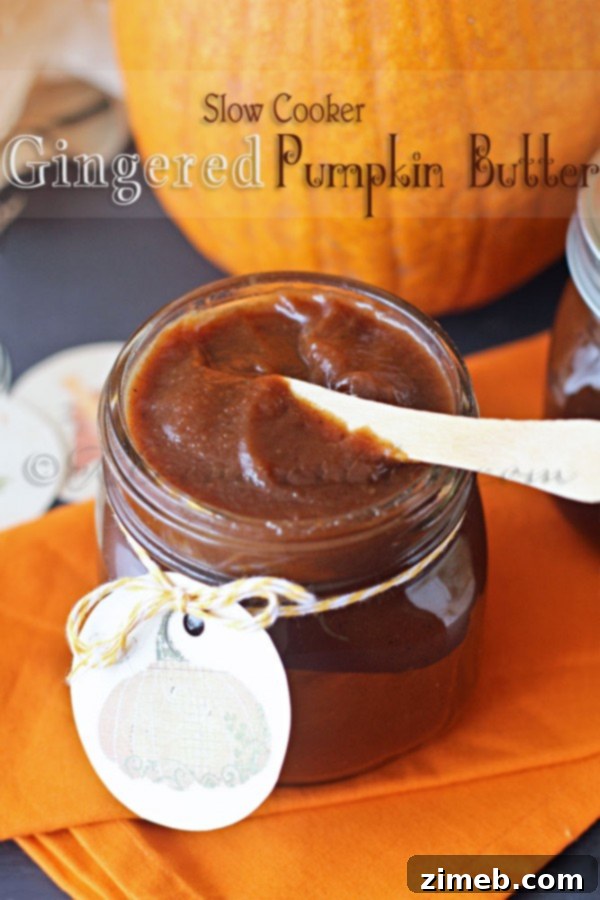 Slow Cooker Gingered Pumpkin Butter
