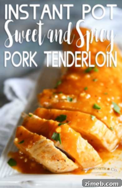 Instant Pot Sweet & Spicy Pork Tenderloin
