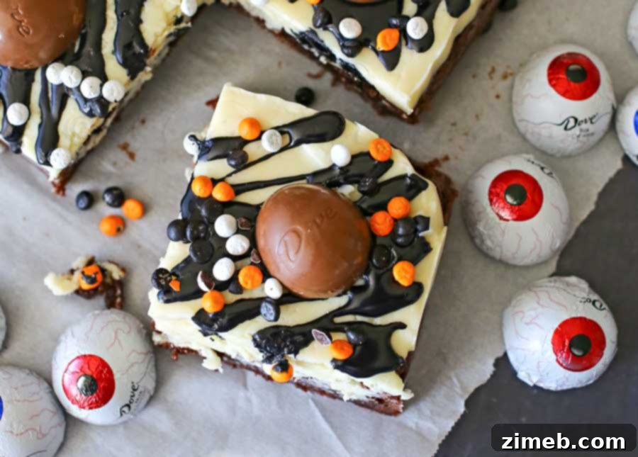 Ghoulishly Good Fudge Brownies 6 Halloween Brownies