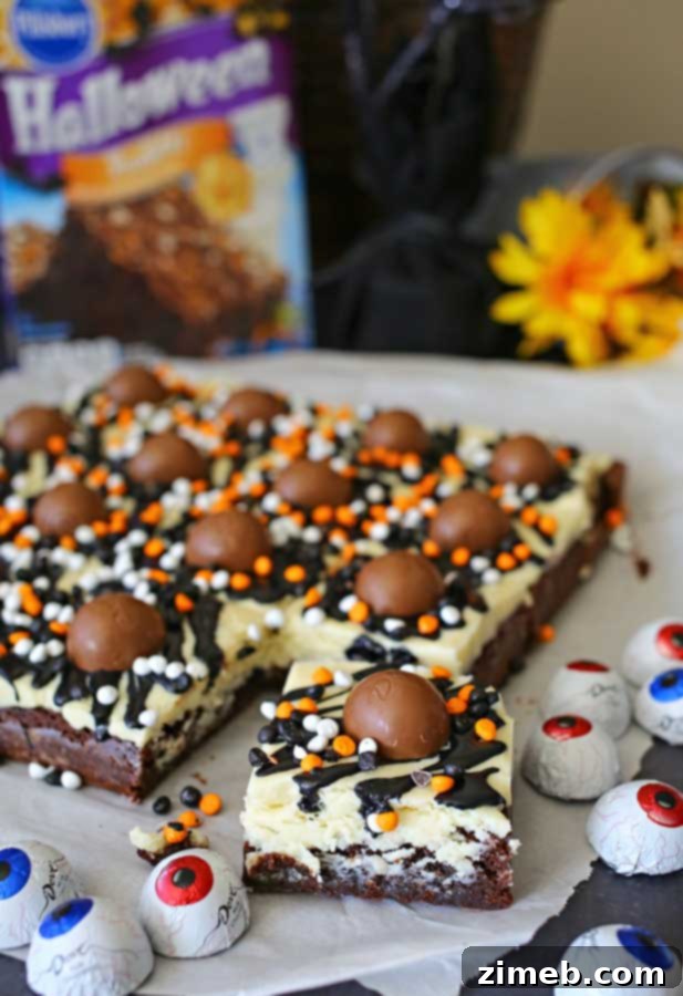 Ghoulishly Good Fudge Brownies 7 Halloween Brownies