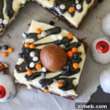 Ghoulishly Good Fudge Brownies 8 Halloween Brownies