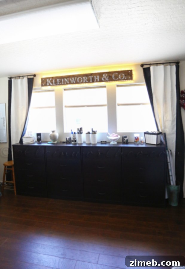 Craft Your Own Shiplap Fireplace 2 Vintage Lighted Shop Sign DIY Project
