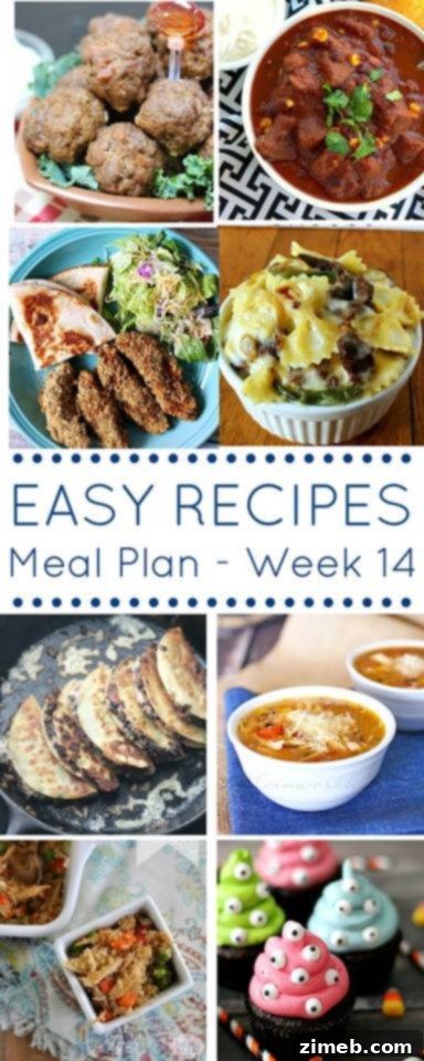 Weekly Meal Plan Checklist and Overview