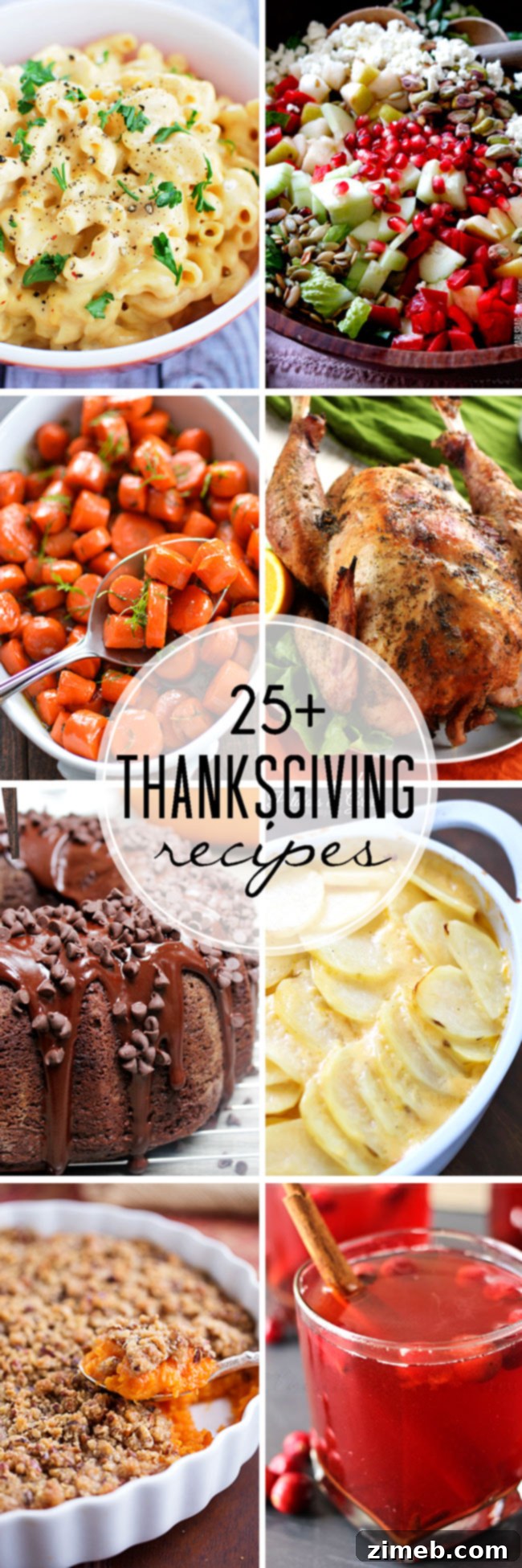 25+ Thanksgiving Recipes to get you ready for the big day! Everything from the turkey to the sides to dessert and drinks!
