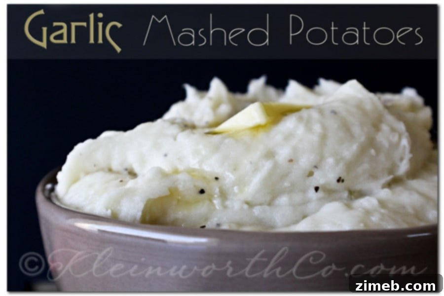Garlic Mashed Potatoes- perfect for Thanksgiving