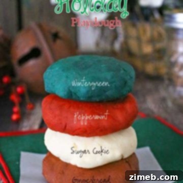 Homemade Holiday Playdough