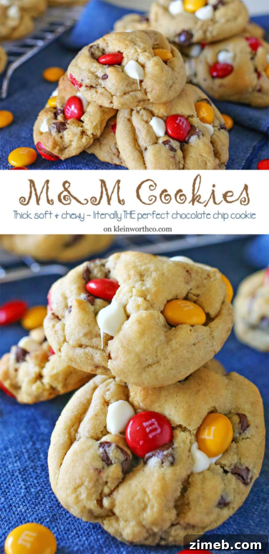 Fall M&M Cookies 2 The perfect chocolate chip cookie!