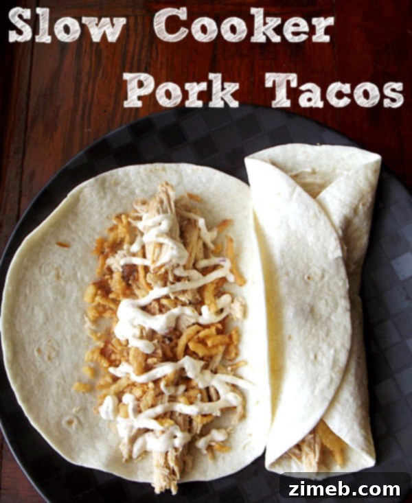 Week 17: Simple Dinner Solutions 12 Slow Cooker Pork Tacos easy weekend dinner