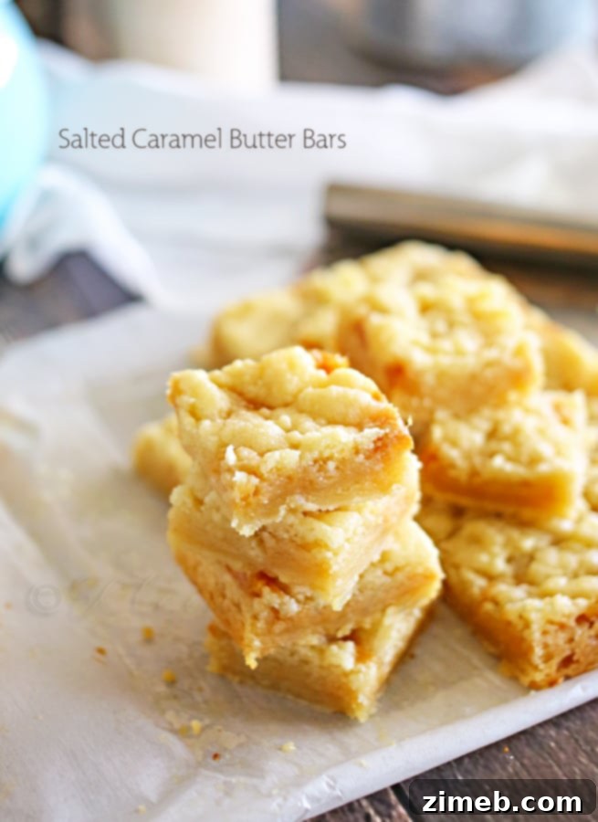 Week 17: Simple Dinner Solutions 18 Salted Caramel Butter Bars easy dessert recipe