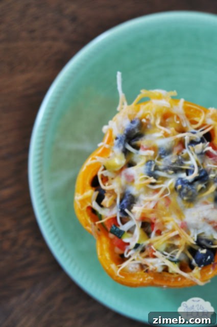 Week 17: Simple Dinner Solutions 4 Chicken Enchilada Stuffed Peppers easy recipe