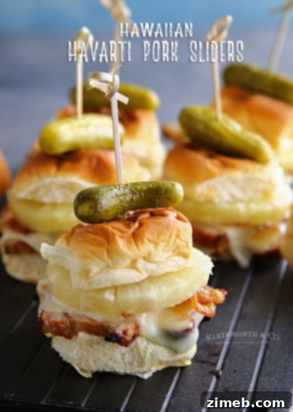 Hawaiian Havarti Pork Sliders