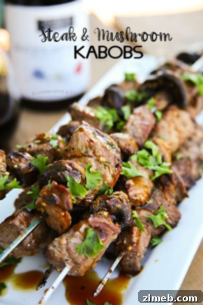 Beef & Mushroom Kabobs