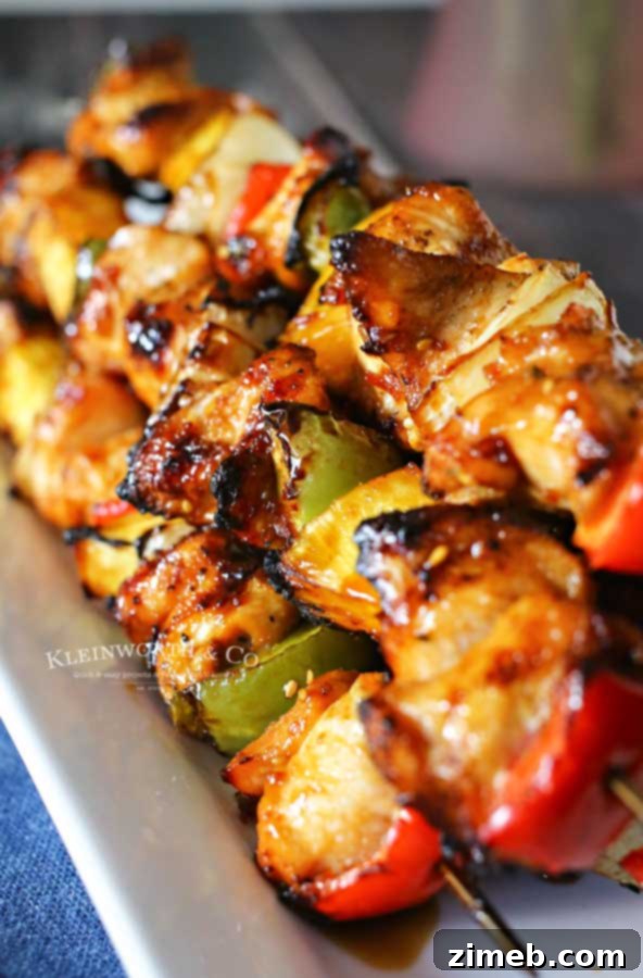 chicken shish kabobs - Teriyaki Chicken Kabobs
