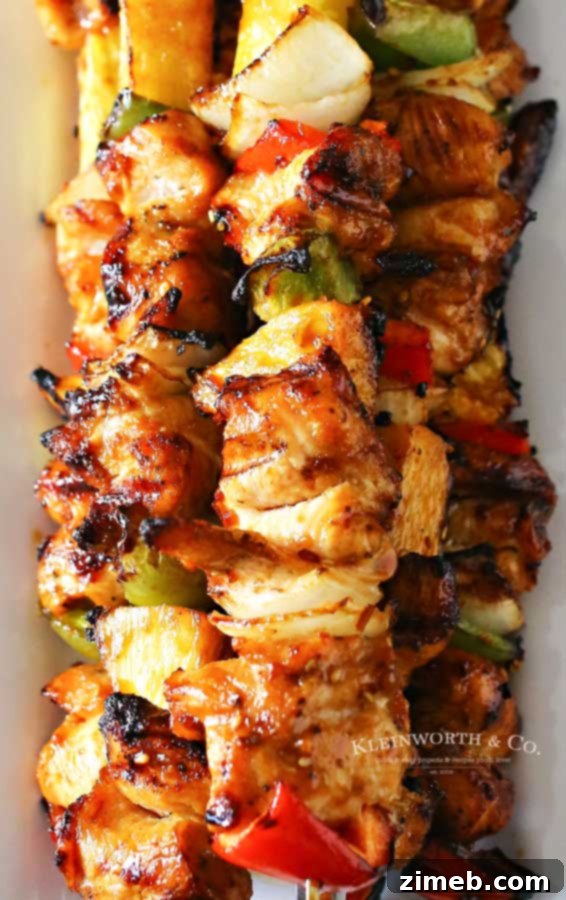 chicken kabob recipe - Teriyaki Chicken Kabobs