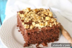 Decadent Walnut and Toffee Chocolate Poke Cake 7 Walnut & Toffee Chocolate Poke Cake