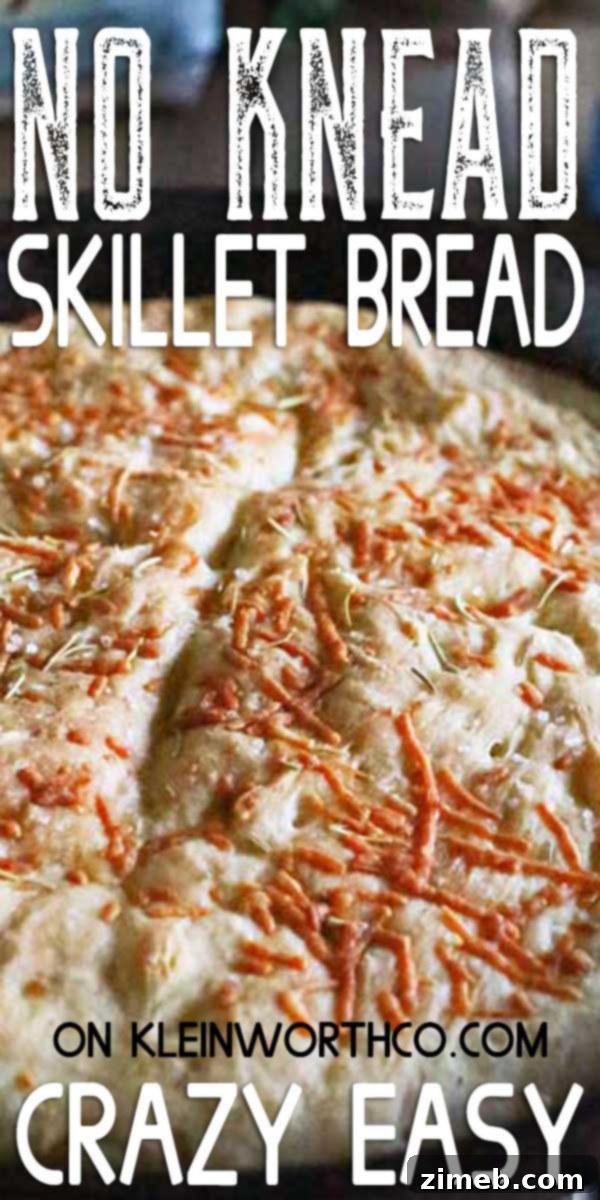 Skillet-Baked No-Knead Parmesan Loaf 2 No-Knead Skillet Bread