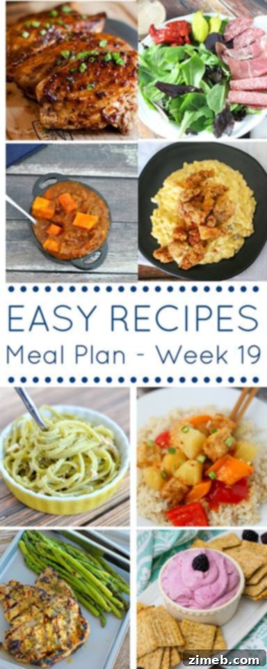 Effortless Weeknight Meals: Your Week 19 Plan 12 Easy Dinner Recipes Meal Plan Week 19 Summary