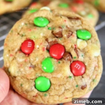 How to make Christmas M&M Sprinkle Cookies