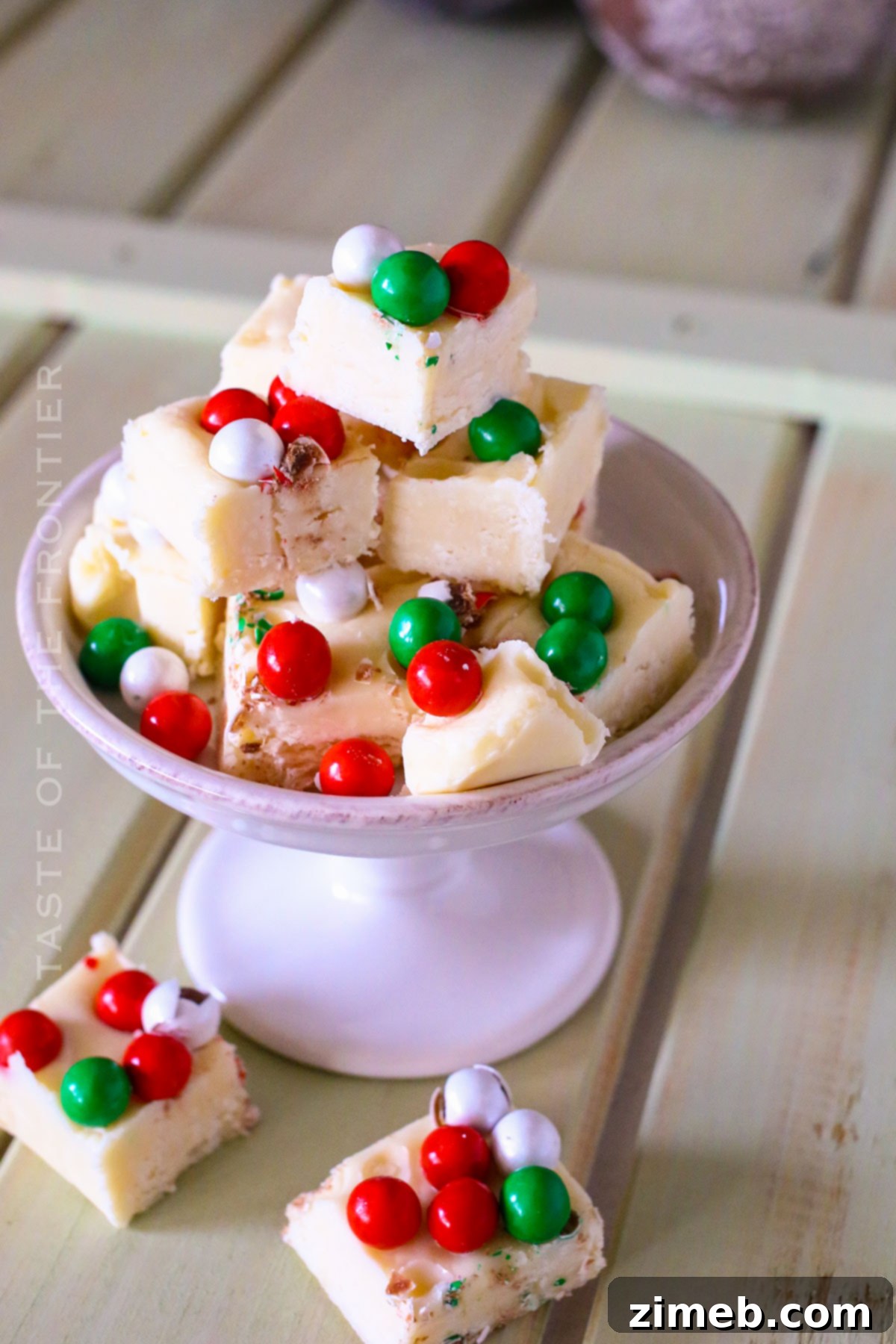 Dreamy White Fudge 5 holiday fudge