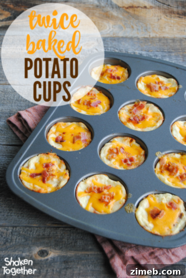 Bacon Cheese Twice Baked Potato Cups