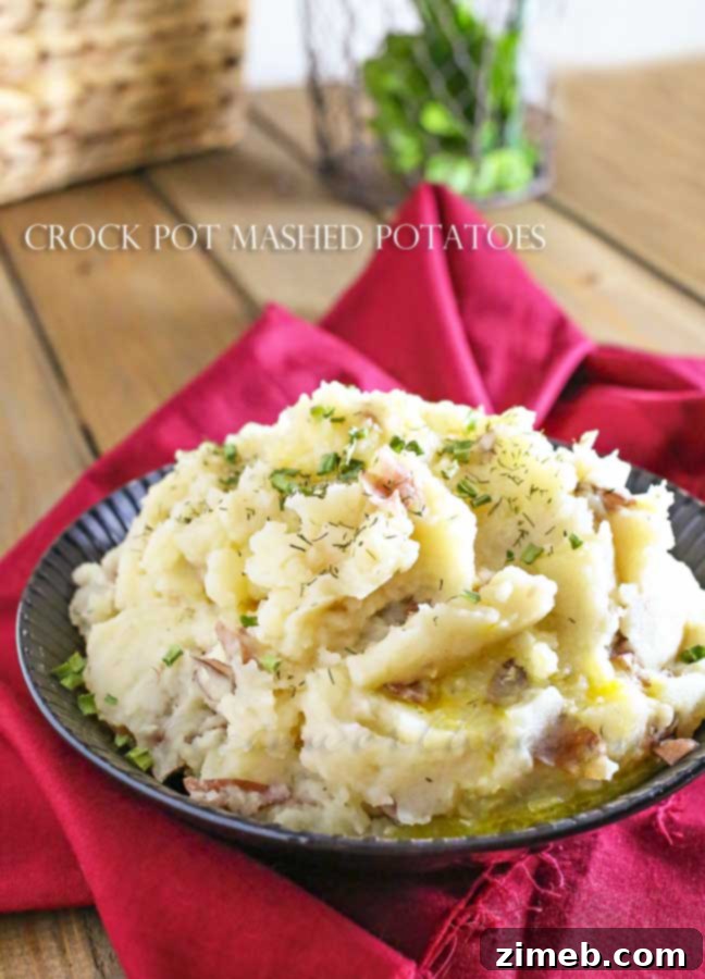 Crock Pot Mashed Potatoes - Creamy and Delicious