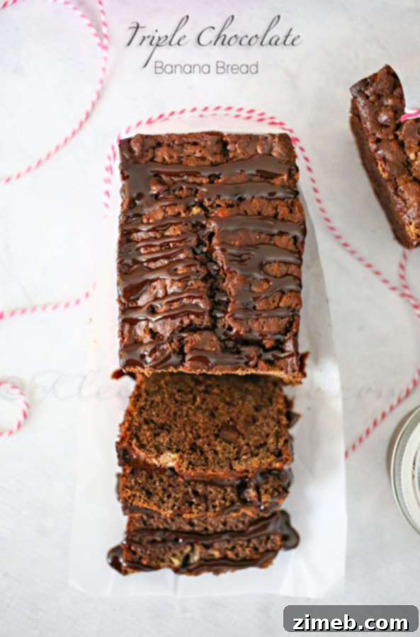 Triple Chocolate Banana Bread