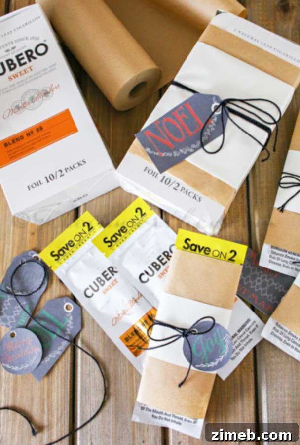 Unique Cigar Gift Ideas Plus Free Printable Tags 4 Close-up of Cubero Cigar blends: Sweet, Wine, and Mocha flavors