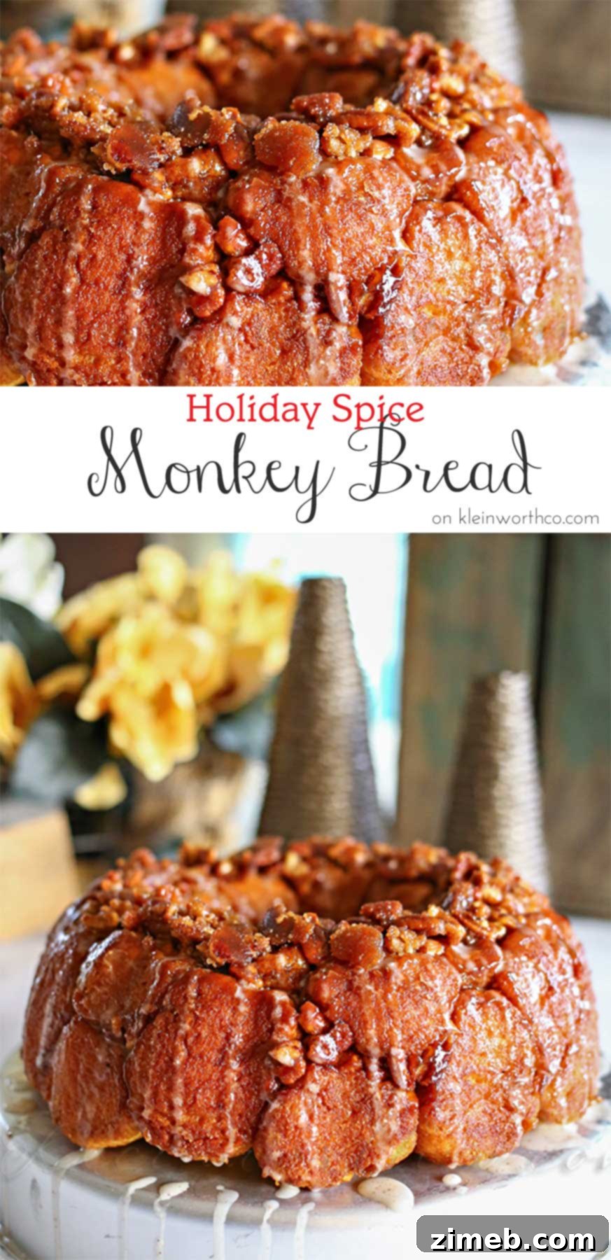 Festive Cinnamon Pull-Apart Delight 2 Holiday Spice Monkey Bread