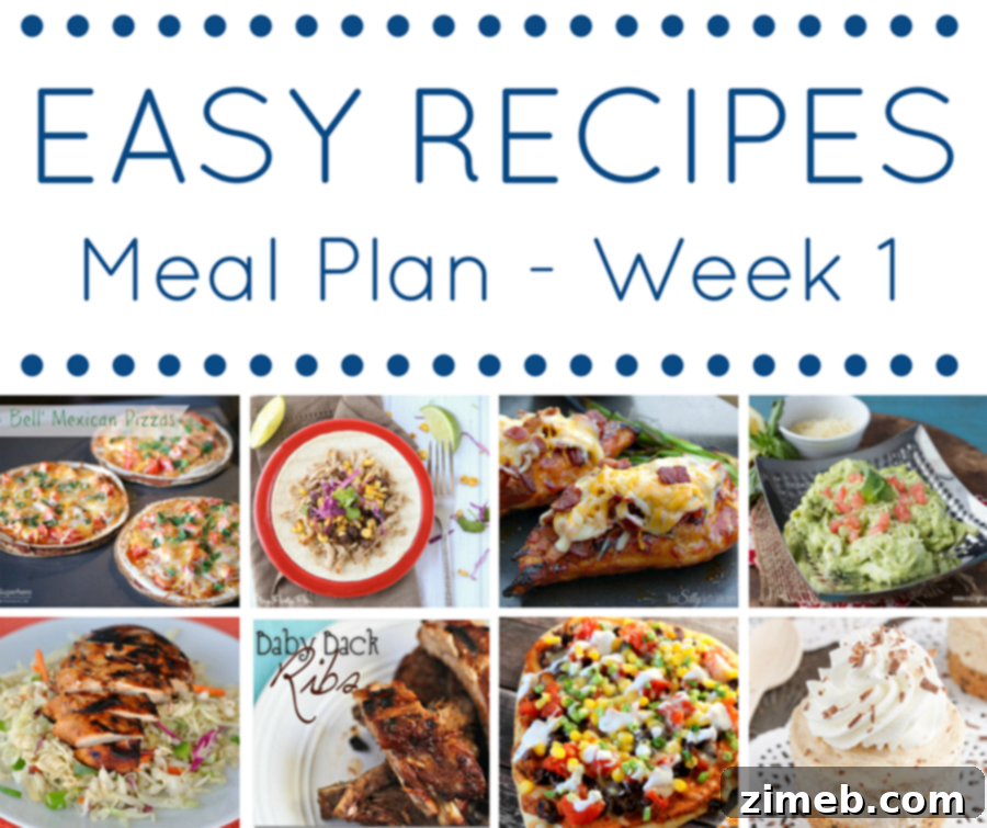 Effortless Dinners: Your Week 24 Meal Plan 14 The Easy Dinner Recipes Meal Plan - Week 1 thumbnail