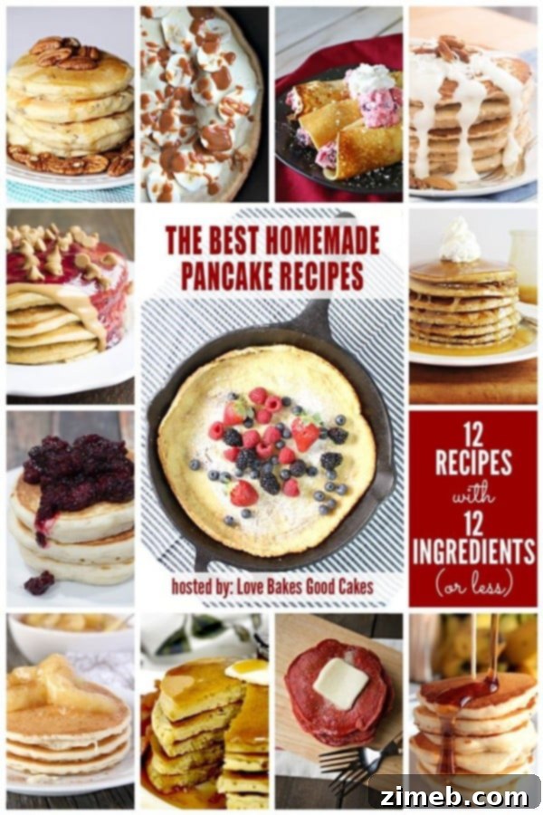 Swedish Crêpes 7 Collage of various pancake recipes from different food blogs.