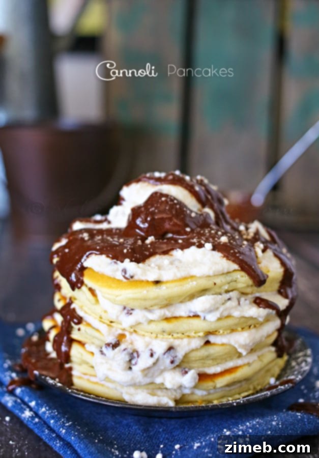 Swedish Crêpes 8 Cannoli Pancakes, a sweet and rich pancake creation.