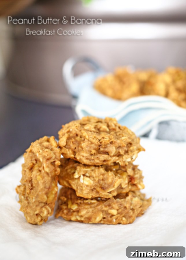 Peanut Butter & Banana Breakfast Cookies