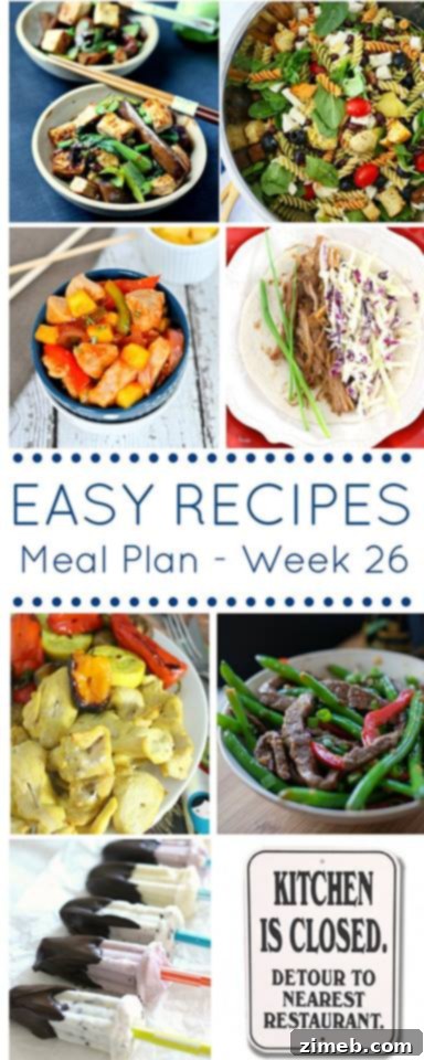 Effortless Dinners: Your Week 26 Meal Plan 11 Easy Dinner Recipes Meal Plan Week 26 Summary