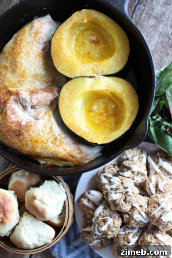 Easy Dinner Recipes: Week 27 Meal Plan 4 Delicious One Pot Roast Chicken and Acorn Squash