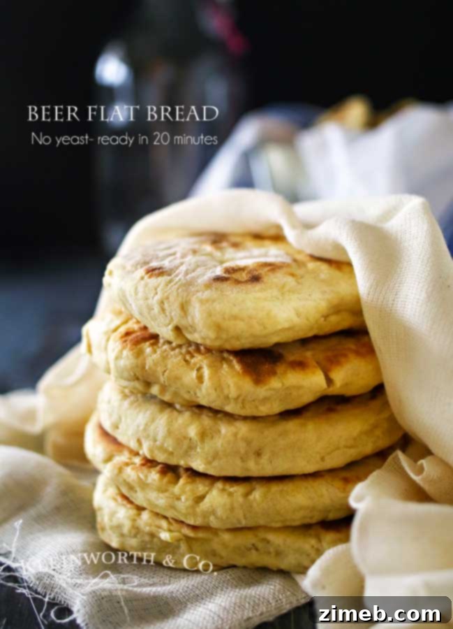 Quick Beer Flat Bread