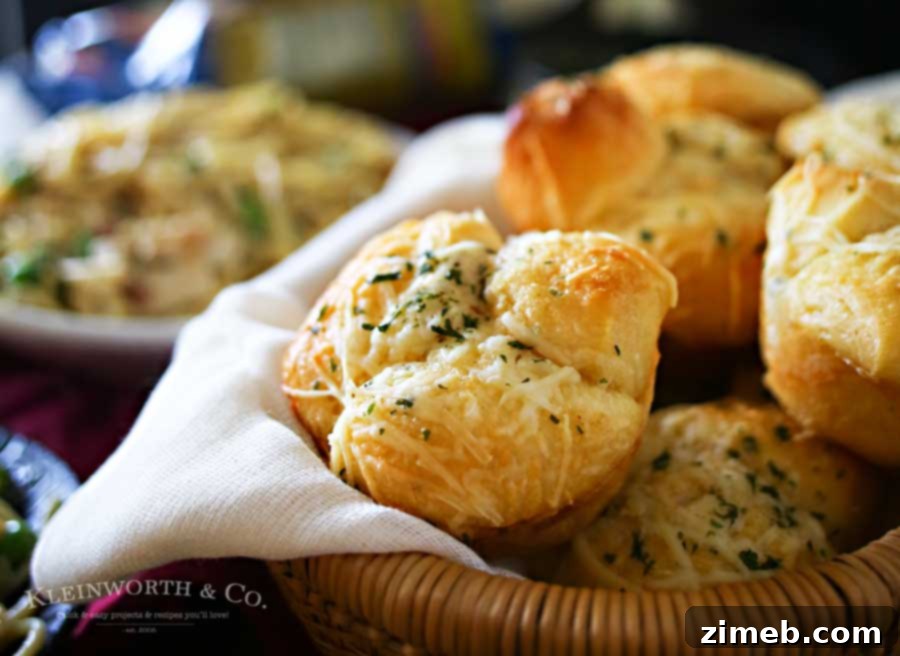 Garlic Parmesan Pull Apart Biscuits