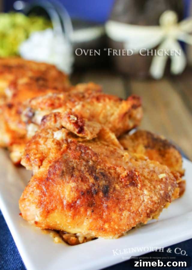 Crispy Oven Baked Chicken Thighs 15 Oven Fried Chicken - the best ever