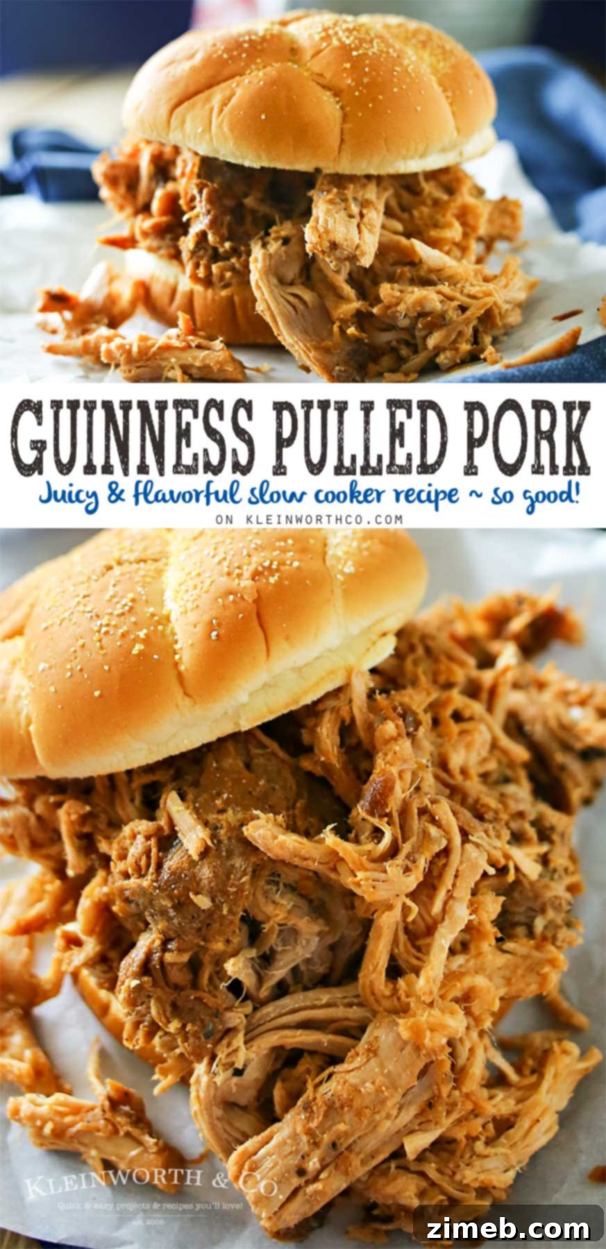 Guinness-Braised Pulled Pork 2 Rich and tender Guinness Pulled Pork, slow-cooked to perfection, ideal for family dinners and special occasions.