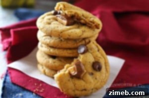 A plate of freshly baked Coffee Toffee Cookies, soft and chewy, ready to be devoured.